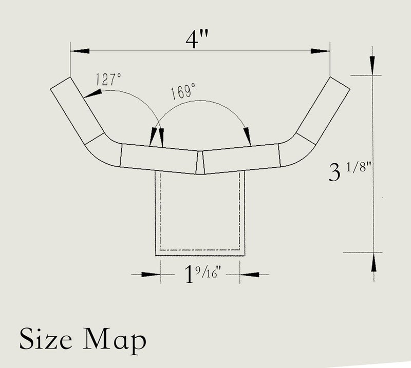 Firofend Bottle Jack Adapter Can Sit On Any Bottle Jack with 1.56" Lifting Platform Or Smaller Sizes. Axle Saddle for 2“, 3”, 4” Round Shaft Tubes and Square Shaft Tubes. (U-Shaped) - Image 2